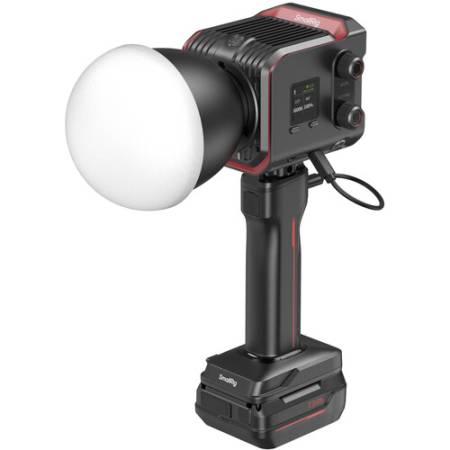 SmallRig 4897 - zestaw, lampa LED RC 100B 100W + SH73 uchwyt do ładowania i akumulator V-Mount 5000mAh